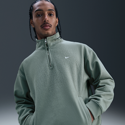 Nike Solo Swoosh Men's Fleece Quarter-Zip Top. Nike.com
